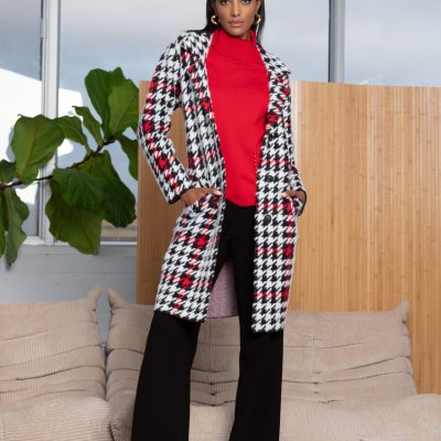 Alison Sheri - A46433 - Knit Coat - Last One Size Med