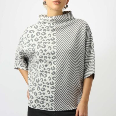 Joseph Ribkoff - 253981 - Sweater - Vanilla/Grey - New